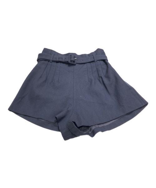 PRADA（プラダ）PRADA (プラダ) シャドーストライプショートパンツ ネイビー サイズ:38Sの古着・服飾アイテム