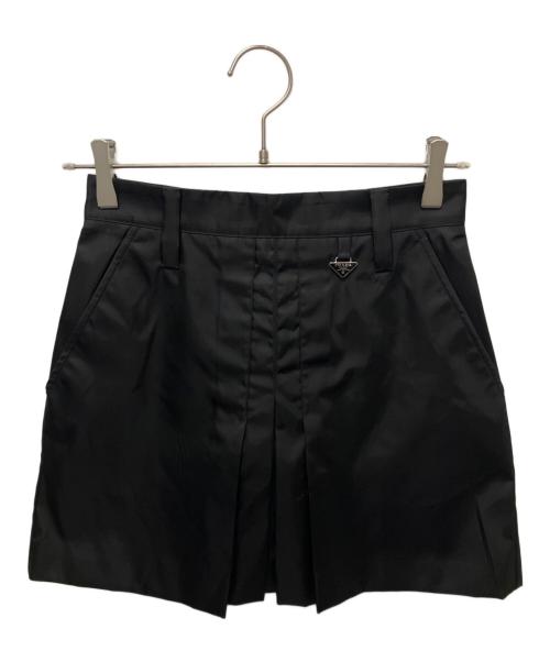 PRADA（プラダ）PRADA (プラダ) RE-NYLON/ミニスカート ブラック サイズ:38の古着・服飾アイテム