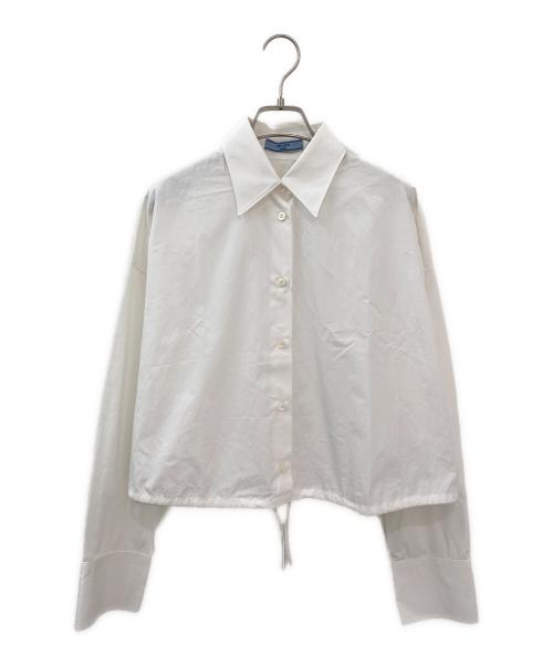 PRADA（プラダ）PRADA (プラダ) ポプリン シャツ ホワイト サイズ:38の古着・服飾アイテム