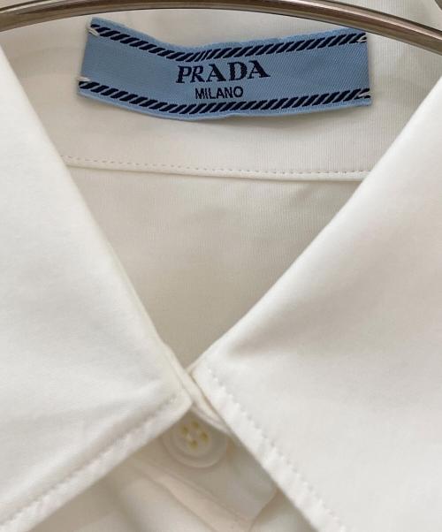 PRADA（プラダ）PRADA (プラダ) ポプリン シャツ ホワイト サイズ:38の古着・服飾アイテム