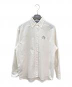 PRADAプラダ）の古着「オックスフォードコットン ロゴ刺繍シャツ」｜ホワイト