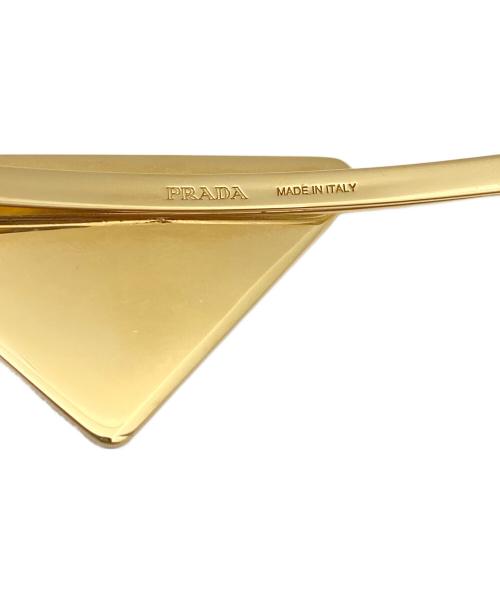 PRADA（プラダ）PRADA (プラダ) メタル ヘアピン ブルー×ゴールドの古着・服飾アイテム