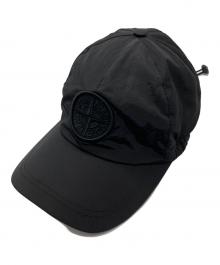 STONE ISLAND（ストーンアイランド）の古着「ナイロンメタルロゴ6パネルキャップ」｜ブラック