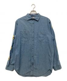 KAPITAL（キャピタル）の古着「スマイル刺繍シャンブレーシャツ」｜ブルー