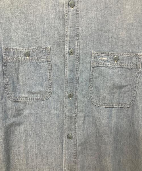 KAPITAL（キャピタル）KAPITAL (キャピタル) スマイル刺繍シャンブレーシャツ ブルー サイズ:2の古着・服飾アイテム