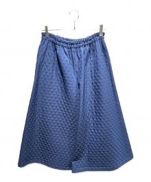 GUCCI（グッチ）の古着「キルティングキュロットパンツ」｜ネイビー