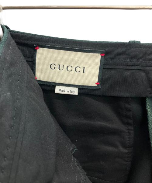 GUCCI（グッチ）GUCCI (グッチ) フレアパンツ グリーン サイズ:44の古着・服飾アイテム
