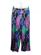 GUCCIグッチ）の古着「シルクプリントパンツ」｜パープル