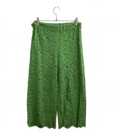 GUCCI（グッチ）の古着「コードレースパンツ / 494474」｜グリーン