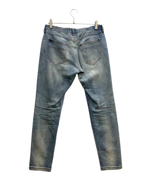 NUMBER (N)INE（ナンバーナイン）NUMBER (N)INE (ナンバーナイン) ペイント加工デニムパンツ インディゴ サイズ:Sの古着・服飾アイテム