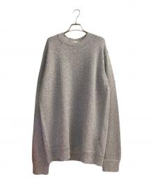 DRIES VAN NOTEN（ドリスヴァンノッテン）の古着「Oversized Metallic Sweater」｜シルバー