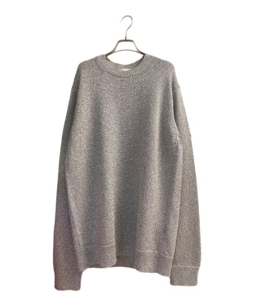 DRIES VAN NOTEN（ドリスヴァンノッテン）DRIES VAN NOTEN (ドリスヴァンノッテン) Oversized Metallic Sweater シルバー サイズ:Mの古着・服飾アイテム