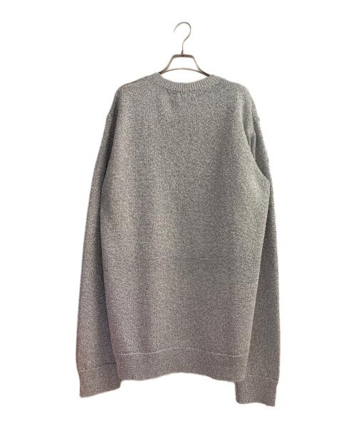 DRIES VAN NOTEN（ドリスヴァンノッテン）DRIES VAN NOTEN (ドリスヴァンノッテン) Oversized Metallic Sweater シルバー サイズ:Mの古着・服飾アイテム