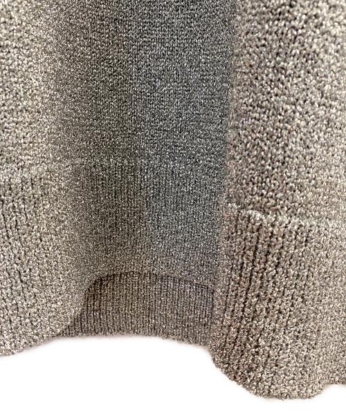 DRIES VAN NOTEN（ドリスヴァンノッテン）DRIES VAN NOTEN (ドリスヴァンノッテン) Oversized Metallic Sweater シルバー サイズ:Mの古着・服飾アイテム