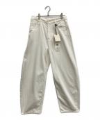 upper hightsアッパーハイツ）の古着「別注デニムワイドパンツ　upper hights　（アッパーハイツ）131111202WHT」｜ホワイト