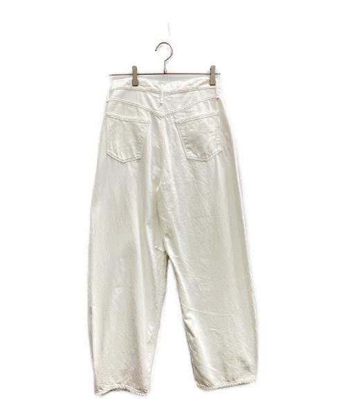 upper hights（アッパーハイツ）upper hights (アッパーハイツ) 別注デニムワイドパンツ　upper hights　（アッパーハイツ）131111202WHT ホワイト サイズ:Sの古着・服飾アイテム