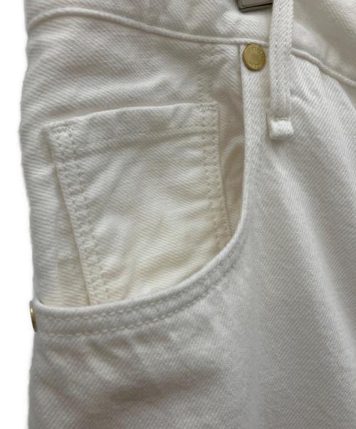 upper hights（アッパーハイツ）upper hights (アッパーハイツ) 別注デニムワイドパンツ　upper hights　（アッパーハイツ）131111202WHT ホワイト サイズ:Sの古着・服飾アイテム