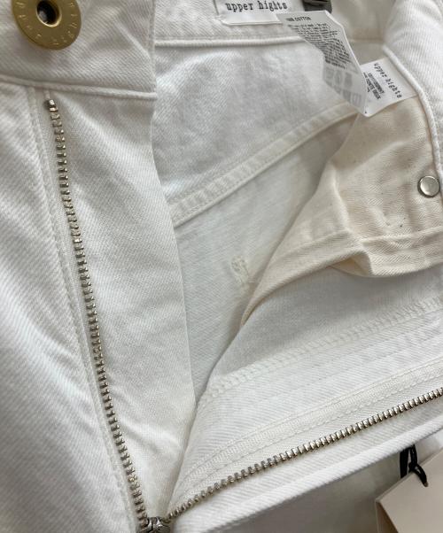 upper hights（アッパーハイツ）upper hights (アッパーハイツ) 別注デニムワイドパンツ　upper hights　（アッパーハイツ）131111202WHT ホワイト サイズ:Sの古着・服飾アイテム
