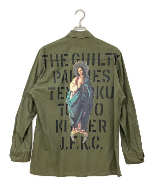 WACKO MARIA（ワコマリア）WACKO MARIA (ワコマリア) バックマリアプリントミリタリージャケット カーキ サイズ:Mの古着・服飾アイテム