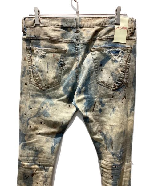 LOST ANGELS（ロストエンジェル）LOST ANGELS (ロストエンジェル) JOSHUA DISTRESSED PAINT SLIM DENIM/ペイントスキニークラッシュデニム ライトブルー サイズ:W30の古着・服飾アイテム