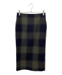 MADISON BLUE（マディソンブルー）の古着「SOFIE LONG SK CHECK」｜カーキ