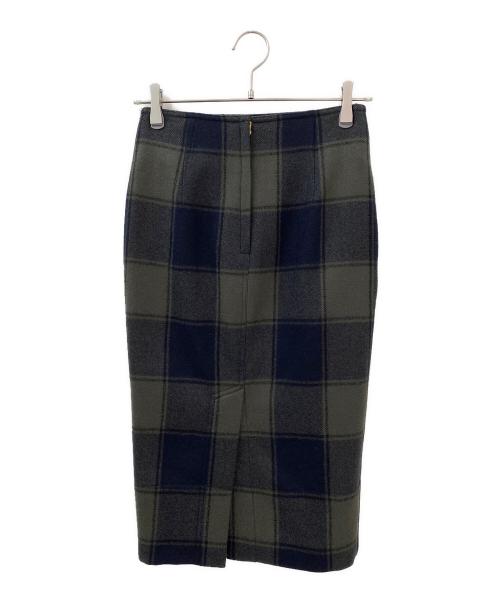 MADISON BLUE（マディソンブルー）MADISON BLUE (マディソンブルー) SOFIE LONG SK CHECK カーキ サイズ:XSの古着・服飾アイテム