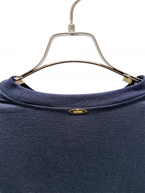 MUSE de Deuxieme Classe（ミューズ ドゥーズィエム クラス）MUSE de Deuxieme Classe (ミューズ ドゥーズィエム クラス) Prime wool jersey ワンピース/プライムウールジャージワンピース ネイビー サイズ:36の古着・服飾アイテム