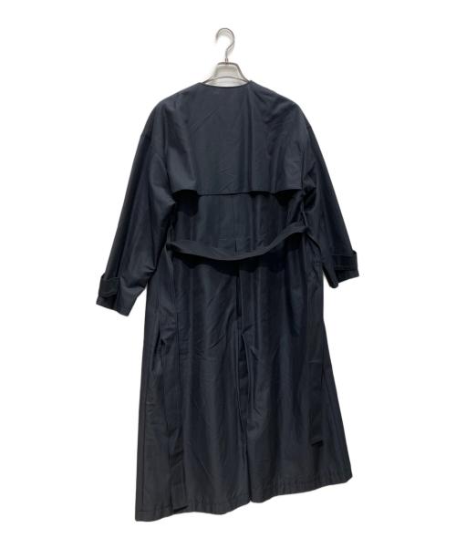 Spick and Span（スピック＆スパン）Spick and Span (スピック＆スパン) C/Cu ノーカラートレンチコート ネイビー サイズ:38の古着・服飾アイテム