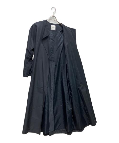 Spick and Span（スピック＆スパン）Spick and Span (スピック＆スパン) C/Cu ノーカラートレンチコート ネイビー サイズ:38の古着・服飾アイテム
