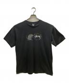 stussyステューシー）の古着「プリントTシャツ」｜ブラック