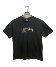 stussy（ステューシー）の古着「プリントTシャツ」｜ブラック