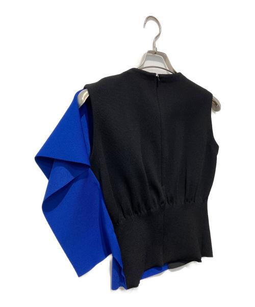 CFCL（シーエフシーエル）CFCL (シーエフシーエル) AC MILAN CREASE SLEEVELESS TOP ブラック サイズ:Fの古着・服飾アイテム