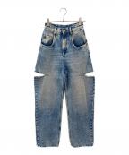 Maison Margielaメゾンマルジェラ）の古着「5 POCKETS スラッシュディテールデニムパンツ」｜インディゴ