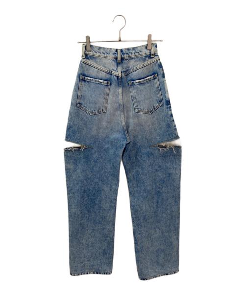 Maison Margiela（メゾンマルジェラ）Maison Margiela (メゾンマルジェラ) 5 POCKETS スラッシュディテールデニムパンツ インディゴ サイズ:36の古着・服飾アイテム