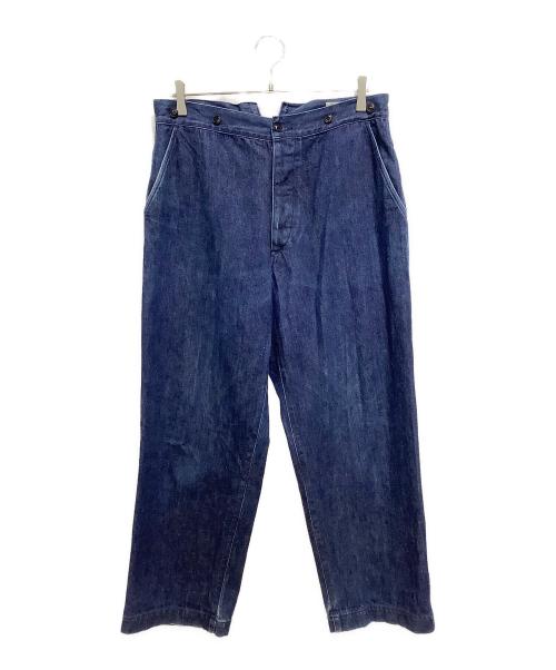 COMOLI（コモリ）COMOLI (コモリ) シンチバックオーバーデニムパンツ インディゴ サイズ:1の古着・服飾アイテム