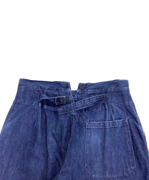 COMOLI（コモリ）COMOLI (コモリ) シンチバックオーバーデニムパンツ インディゴ サイズ:1の古着・服飾アイテム