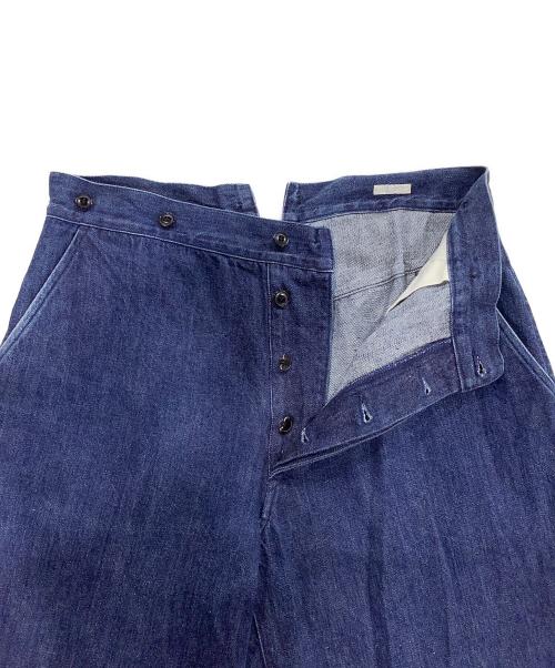 COMOLI（コモリ）COMOLI (コモリ) シンチバックオーバーデニムパンツ インディゴ サイズ:1の古着・服飾アイテム