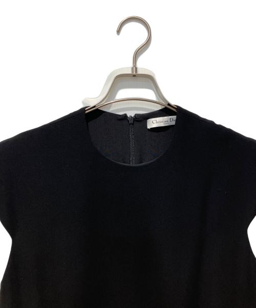 Christian Dior（クリスチャン ディオール）Christian Dior (クリスチャン ディオール) シルクワンピース ブラック サイズ:38の古着・服飾アイテム