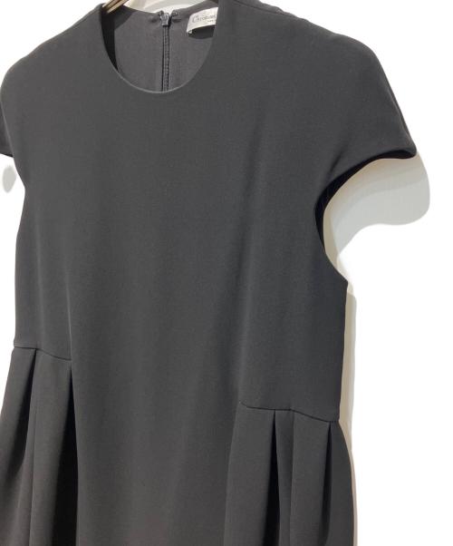 Christian Dior（クリスチャン ディオール）Christian Dior (クリスチャン ディオール) シルクワンピース ブラック サイズ:38の古着・服飾アイテム