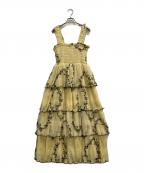 GANNIガニー）の古着「TIERED MIDI DRESS」｜イエロー