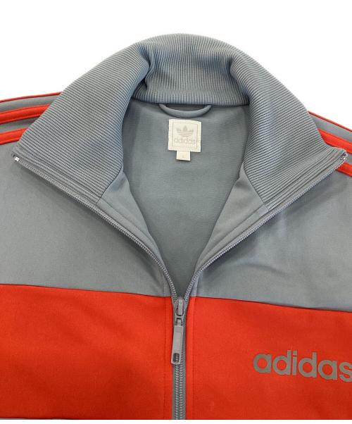 adidas Originals（アディダスオリジナル）adidas Originals (アディダスオリジナル) トラックジャケット グレー×レッド サイズ:Lの古着・服飾アイテム