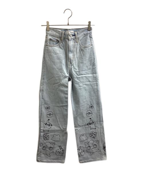LEVI'S（リーバイス）LEVI'S　 (リーバイス) pokemon (ポケモン) コラボデニムパンツ / ポケモン / 26872-0009 インディゴ サイズ:W23×L29の古着・服飾アイテム