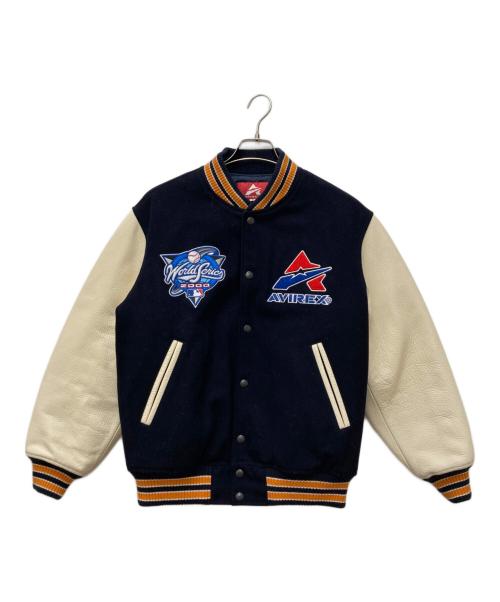 AVIREX（アヴィレックス）AVIREX (アヴィレックス) MLB (エムエルビー) スタジャン ネイビー サイズ:Mの古着・服飾アイテム