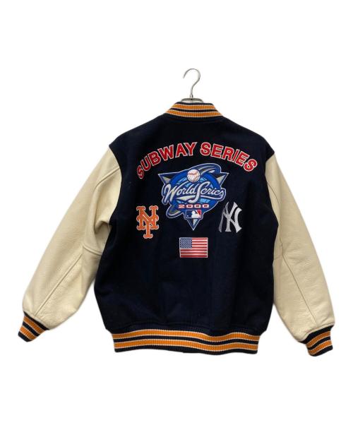 AVIREX（アヴィレックス）AVIREX (アヴィレックス) MLB (エムエルビー) スタジャン ネイビー サイズ:Mの古着・服飾アイテム