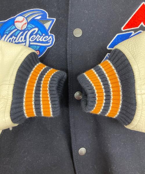 AVIREX（アヴィレックス）AVIREX (アヴィレックス) MLB (エムエルビー) スタジャン ネイビー サイズ:Mの古着・服飾アイテム