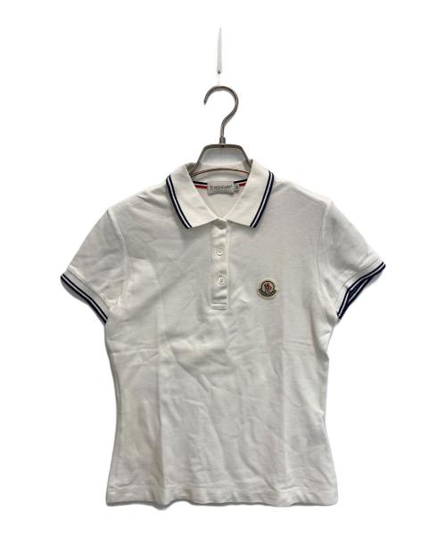MONCLER（モンクレール）MONCLER (モンクレール) ポロシャツ ホワイト サイズ:XSの古着・服飾アイテム