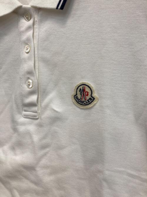 MONCLER（モンクレール）MONCLER (モンクレール) ポロシャツ ホワイト サイズ:XSの古着・服飾アイテム
