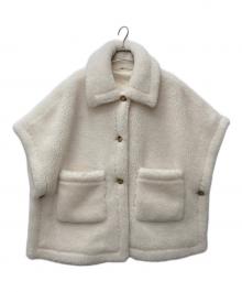 Dignite collier（ディニテ コリエ）の古着「ボアケープベスト」｜ホワイト