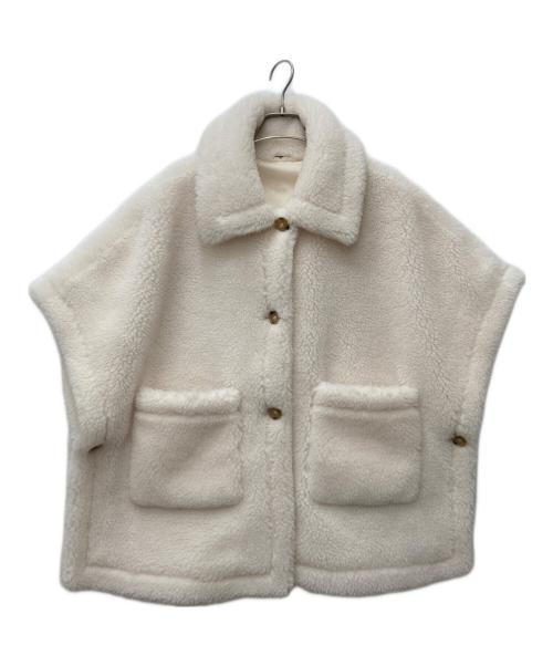 Dignite collier（ディニテ コリエ）Dignite collier (ディニテ コリエ) ボアケープベスト ホワイト サイズ:Free 未使用品の古着・服飾アイテム