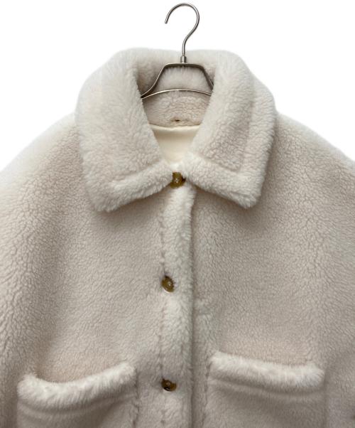 Dignite collier（ディニテ コリエ）Dignite collier (ディニテ コリエ) ボアケープベスト ホワイト サイズ:Free 未使用品の古着・服飾アイテム